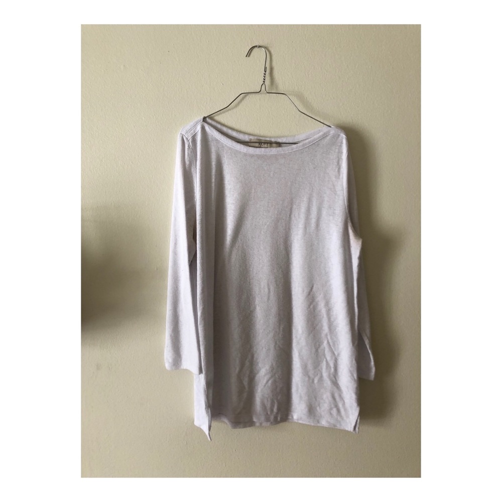 LOFT | White Long Sleeve Layering Tee